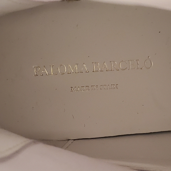 PALOMA BARCELO DANIELLE WHITE PLATFORM BOOTS - Picture 7 of 9